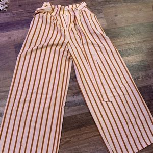 High waisted stripped pants